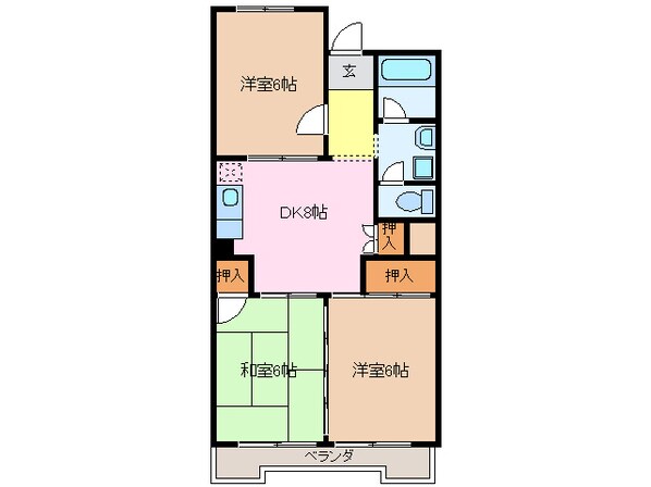 サンヴェール池上台の物件間取画像